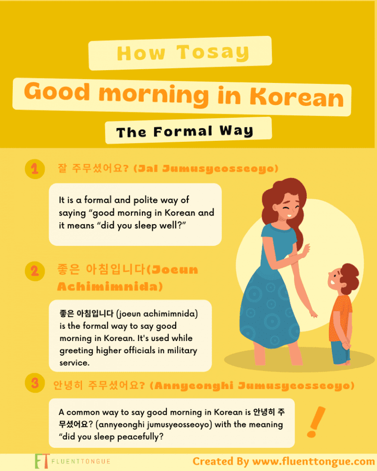 how to say good morning in Korean?(7+ correct Ways)