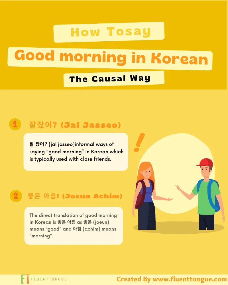 how to say good morning in korean -the causal way