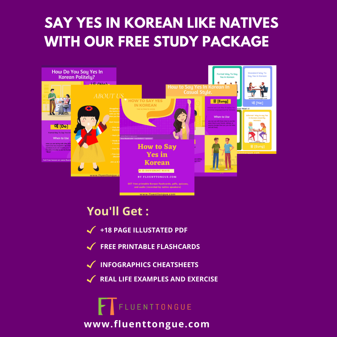 How To Say Yes In Korean 11 Different Ways Pronunciation 