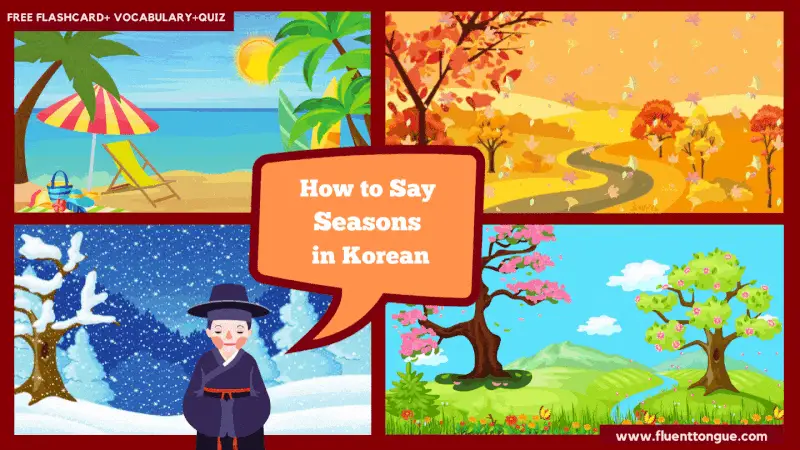 How to say 4 seasons in korean|A Complete free Guide