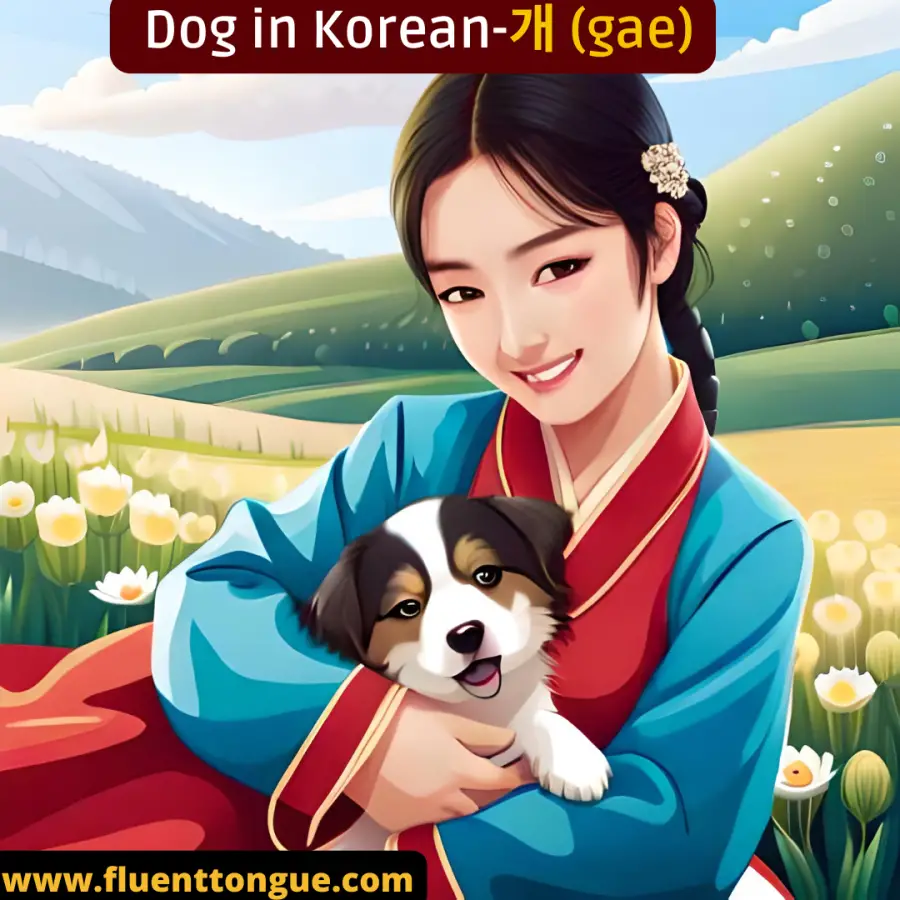 how to say dog in korean 