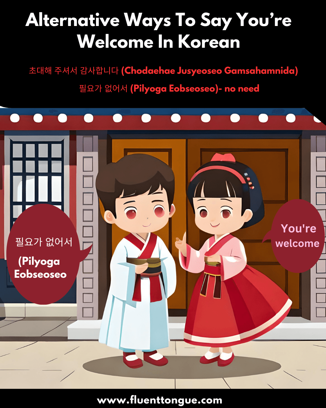 Alternative Ways to Say You're Welcome in Korean