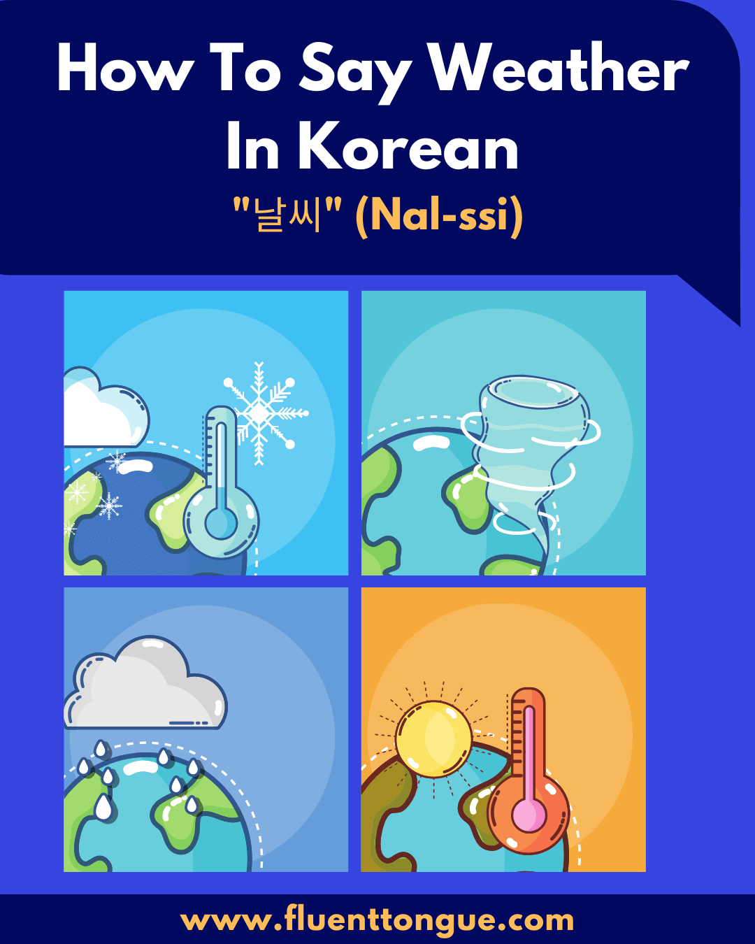 How to say weather in korean?