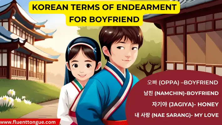Korean Terms of Endearment for Boyfriend